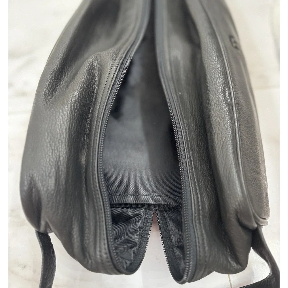 Leather Dual Compartment Shoe Bag Travel Sports Golf Lincoln Logo 14